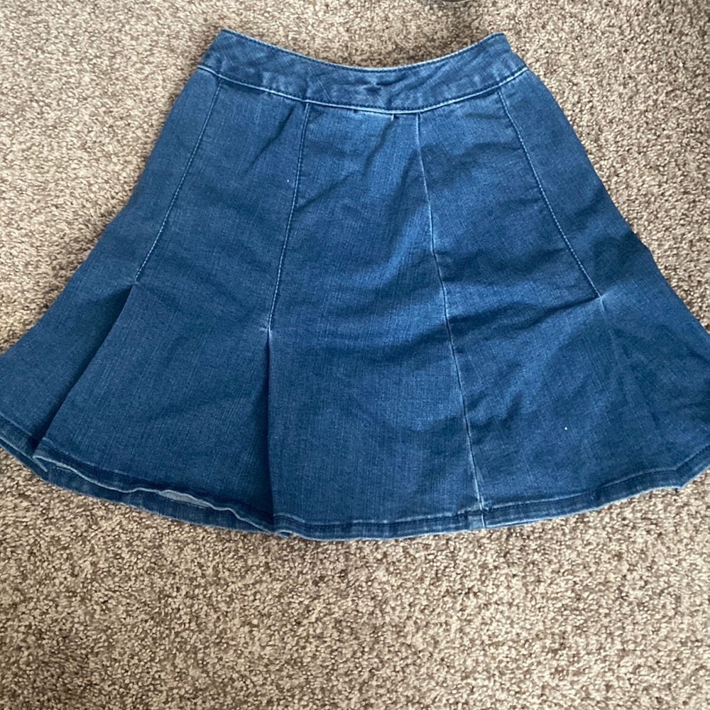 Flare jean skirt!